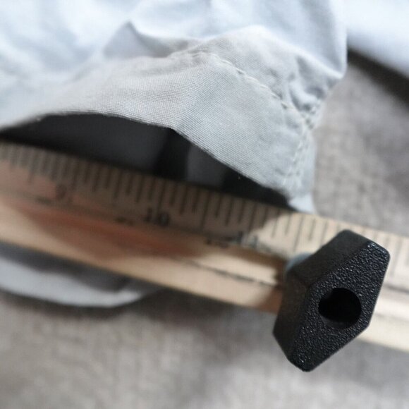 Vintage Billabong Swim Shorts 32 Gray Pink Nylon 5" Made in USA 90s - Picture 6 of 11